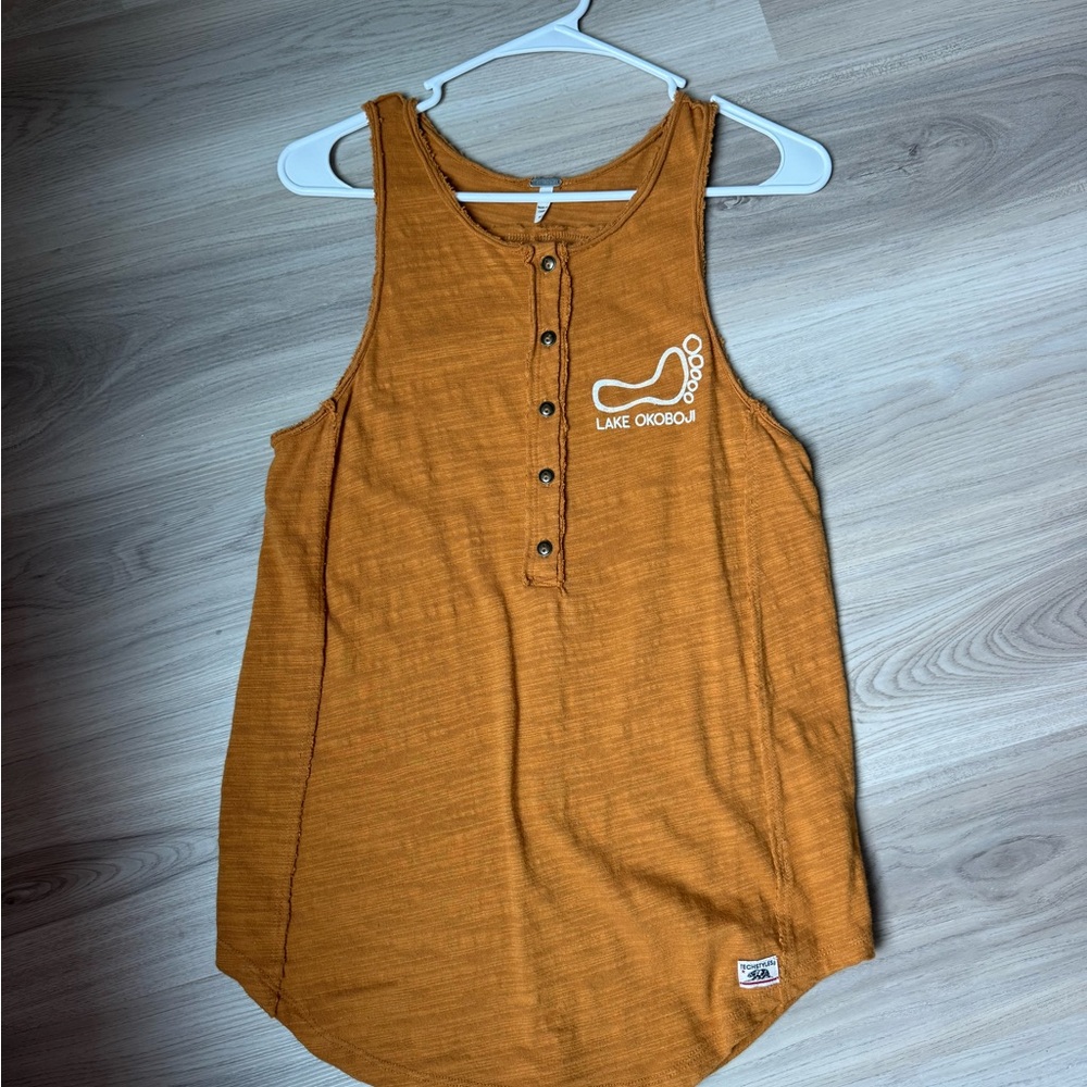Orange Lake Okoboji Tank Top